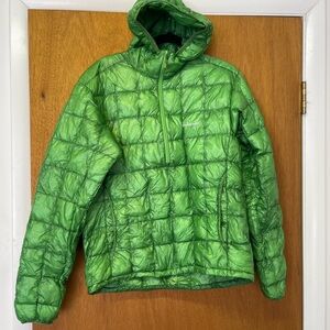 Montbell Green Quilted Hooded Jacket